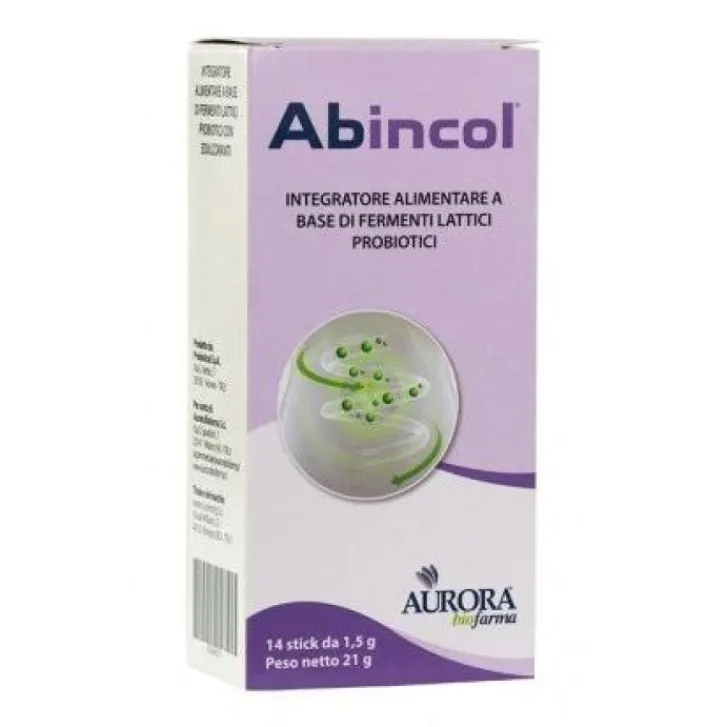 AURORA BIOFARMA Abincol 14 Stick Orosolubili - Integratore Alimentare Hot