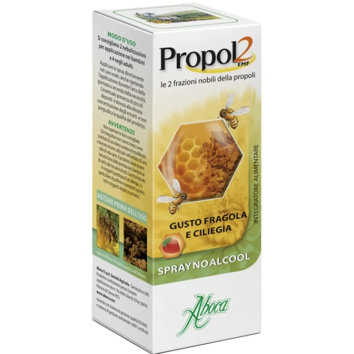ZENTIVA ITALIA Aboca Propol2 EMF Spray No Alcool 30 ml - Integratore Gola Infiammata Discount