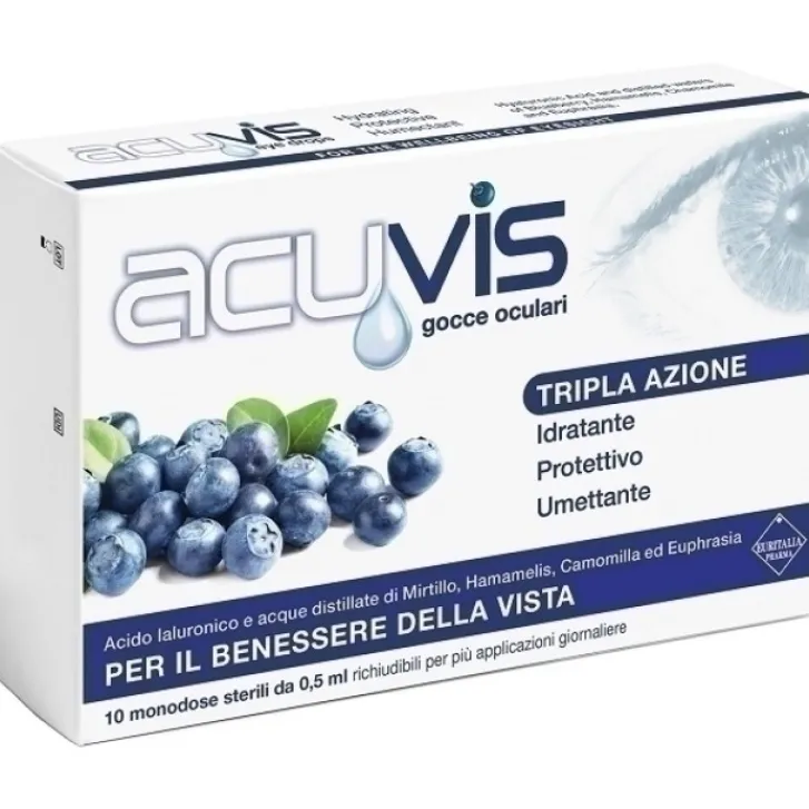 EURITALIA PHARMA (div.CoSWELL) Acuvis Gocce Benessere Oculare 10 flaconcini Discount