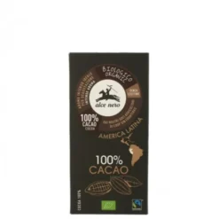 ALCE NERO SpA Alce Nero Tavoletta di Cioccolato 100% Cacao Biologico 50 grammi Sale
