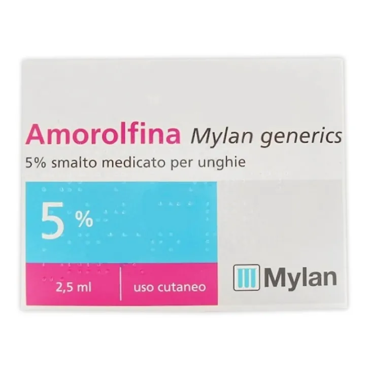 MYLAN SpA Amorolfina Mylan Smalto Antimicotico Unghie 2,5 ml New