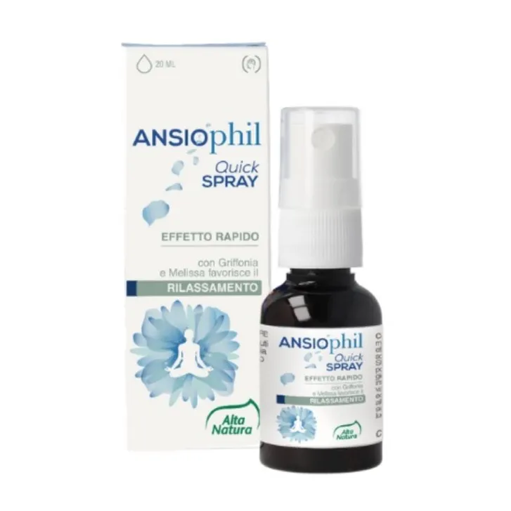 ALTA NATURA-INALME Srl Ansiophil Quick Spray 20 ml - Integratore Sonno e Rilassamento Best