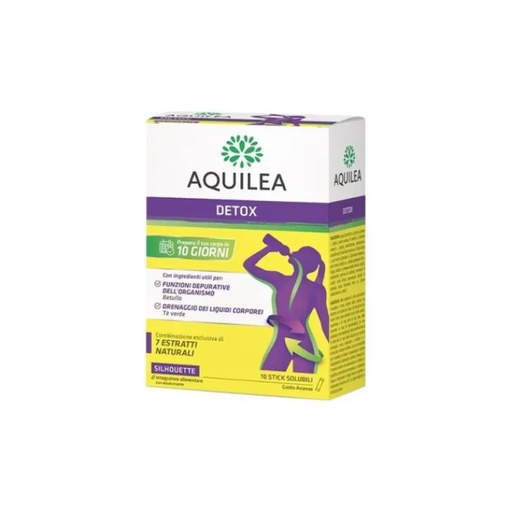URIACH ITALY Srl Aquilea Detox gusto Ananas 10 stick - Integratore Drenante e Depurativo Outlet