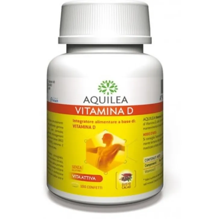 URIACH ITALY Srl Aquilea Vitamina D 100 Confetti - Integratore Alimentare Sale