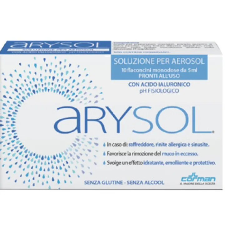 CORMAN SpA Arysol Soluzione per Aerosol Adulti 10 Flaconcini Monodose Outlet