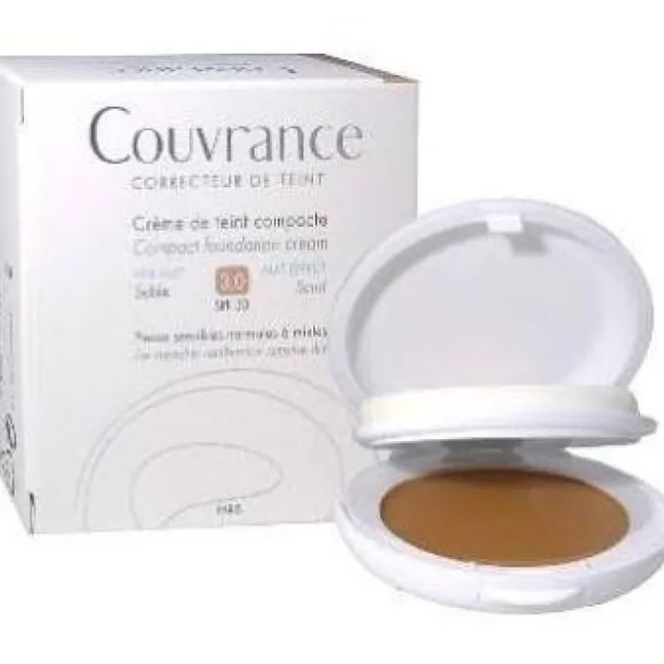 PIERRE FABRE Avene Couvrance Crema Compatta Effetto Vellutato Colore Sabbia 10 grammi