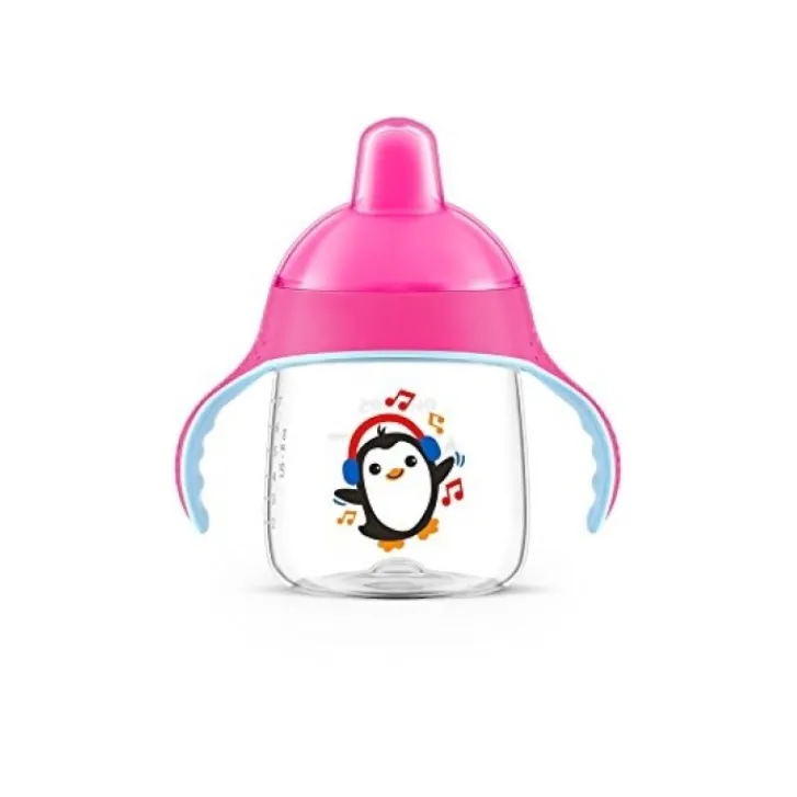 PHILIPS SpA Avent Tazza Decorata con Beccuccio Rosa 340 ml Best