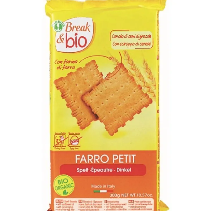 PROBIOS SpA SOCIETA' BENEFIT B&B Biscotti Farro Petit 100% 300 grammi Hot