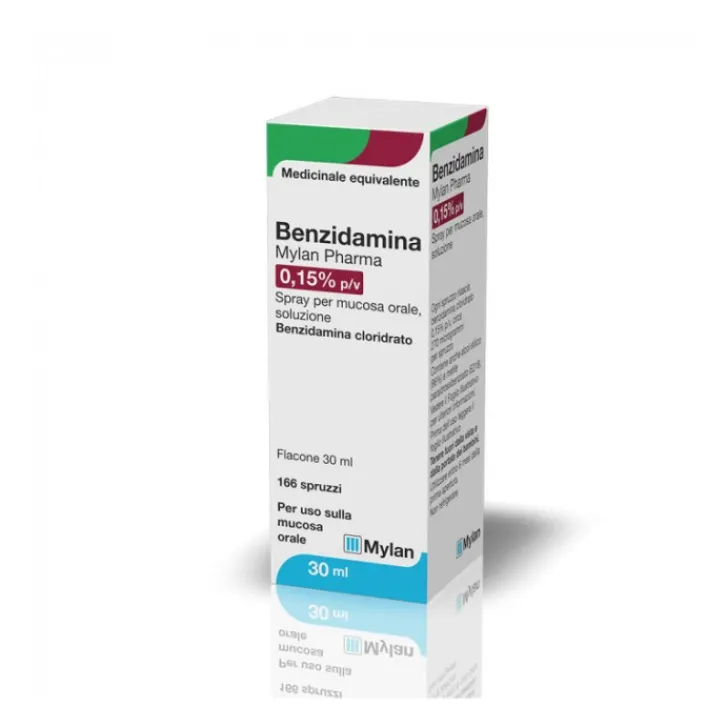 MYLAN SpA Benzidamina Mylan Spray per Mucosa Orale 30 ml Clearance