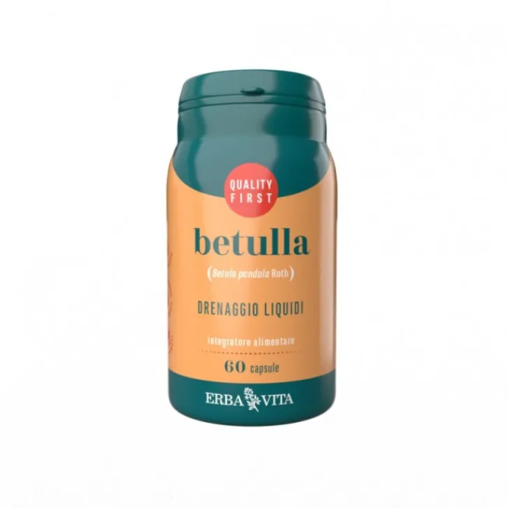 ERBA VITA Betulla 60 Capsule - Integratore Drenaggio Liquidi Hot
