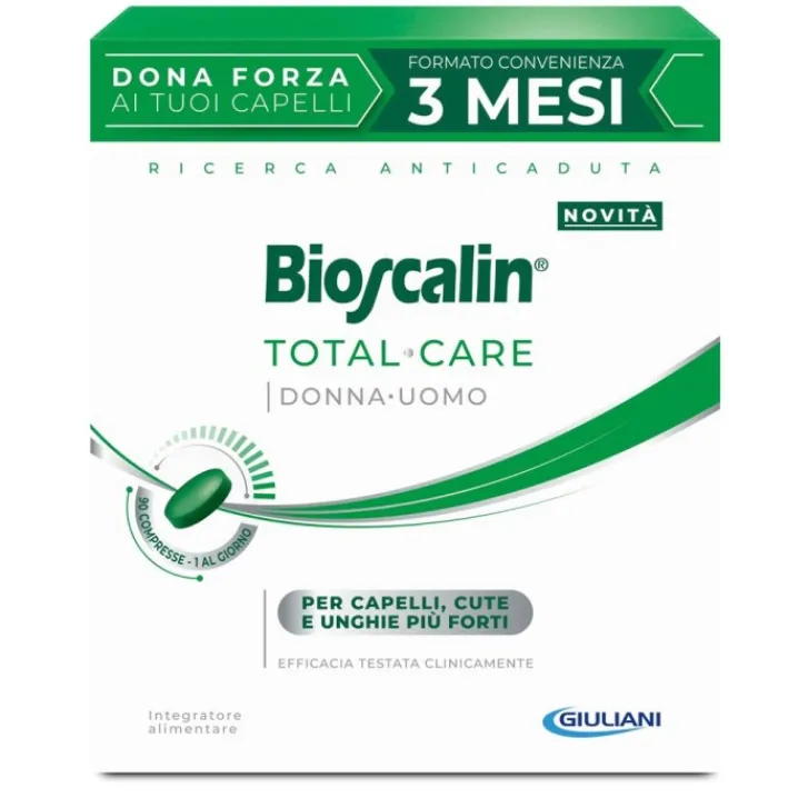GIULIANI SpA Bioscalin Total Care 90 compresse - Integratore Anticaduta Capelli Hot