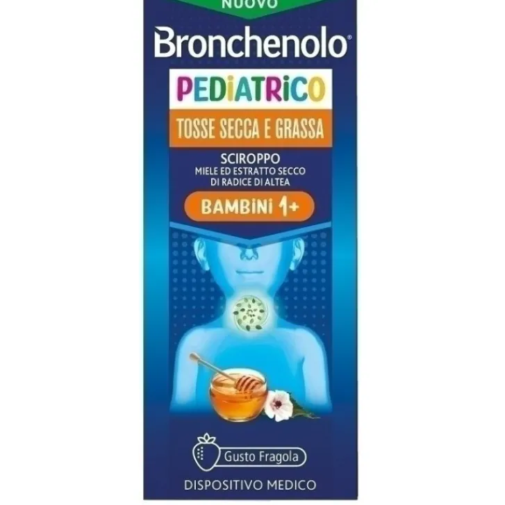 PERRIGO ITALIA Srl Bronchenolo Sciroppo Tosse Pediatrico gusto Fragola 120 ml Outlet