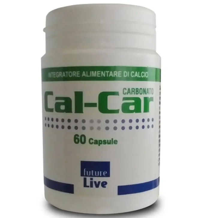 FUTURE LIVE Srl Cal-Car Calcio Carbonato 60 Capsule - Integratore Alimentare