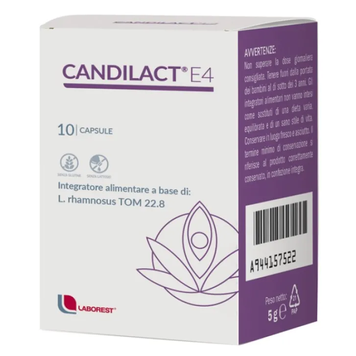 URIACH ITALY Srl Candilact E4 10 Capsule - Integratore per la Flora Batterica Discount