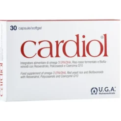 U.G.A. Nutraceuticals Srl Cardiol 30 Perle - Integratore Omega3 EPA e DHA Contro Colesterolo Hot