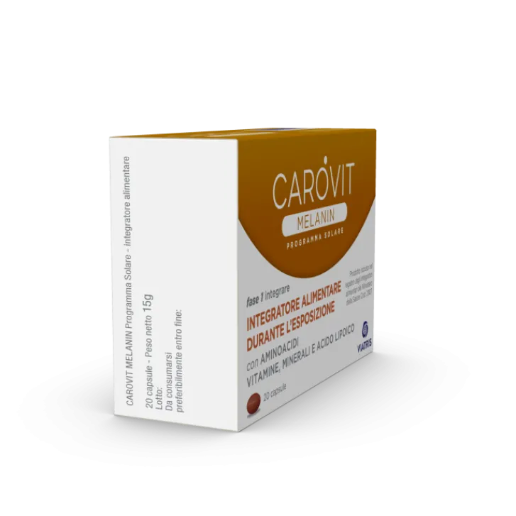 COMIFAR Carovit Melanin 20 Capsule - Integratore Per L'Abbronzatura Con Melanina Best