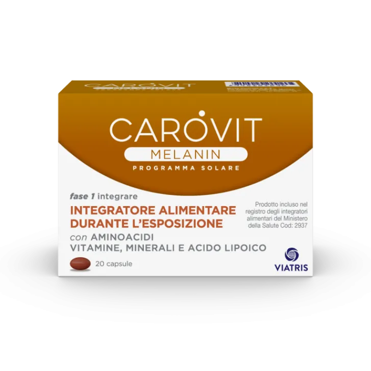 COMIFAR Carovit Melanin 20 Capsule - Integratore Per L'Abbronzatura Con Melanina Best