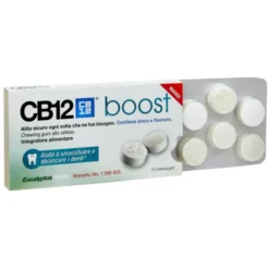 COMIFAR Cb12 Boost Alito Cattivo 10 Gomme Masticabili Eucalipto Bianco New