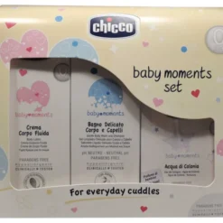 ARTSANA CHICCO Chicco Trial Baby Set Moments 3 Cofanetto Colonia New
