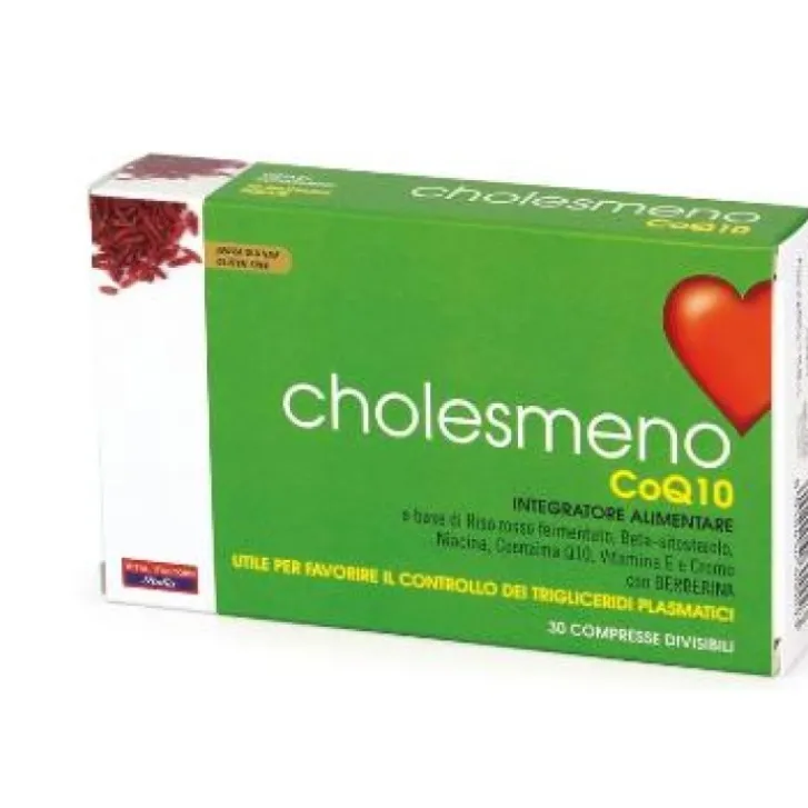 VITAL FACTORS ITALIA Srl Cholesmeno CoQ10 30 Compresse - Integratore per il Colesterolo Sale