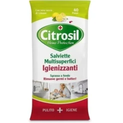 L.MANETTI-H.ROBERTS SpA DIV.MM Citrosil Salviettine Igienizzanti Multiuso e Multisuperficie Limone 40 pezzi