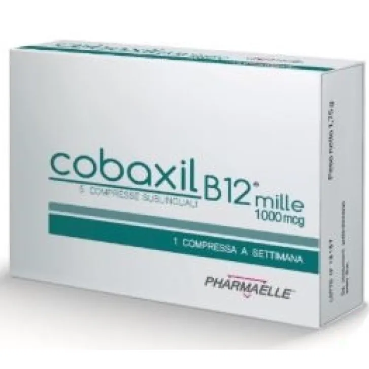 PHARMAELLE Cobaxil B12 1000mcg 5 Compresse - Integratore Alimentare Outlet