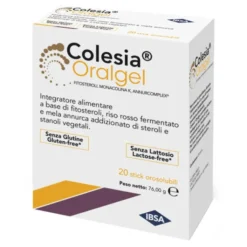 IBSA FARMACEUTICI ITALIA Srl Colesia Oralgel 20 Bustine - Integratore per il Colesterolo New
