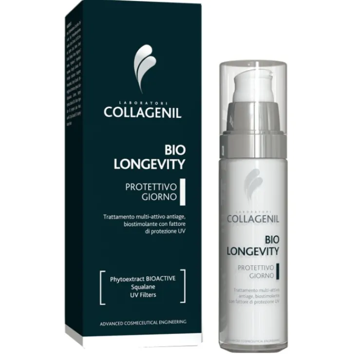 UNIDERM FARMACEUTICI Srl Collagenil Bio Longevity Crema Protettiva Viso Giorno 50 ml Discount
