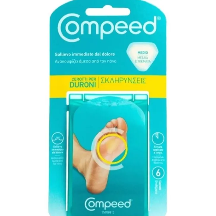 PERRIGO ITALIA Srl Compeed Cerotti per Duroni Formato Medio 6 pezzi Sale