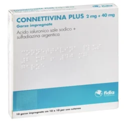 FIDIA FARMACEUTICI Connettivina Plus Garze Impregnate di Crema 10 x 10 cm 10 Garze Clearance