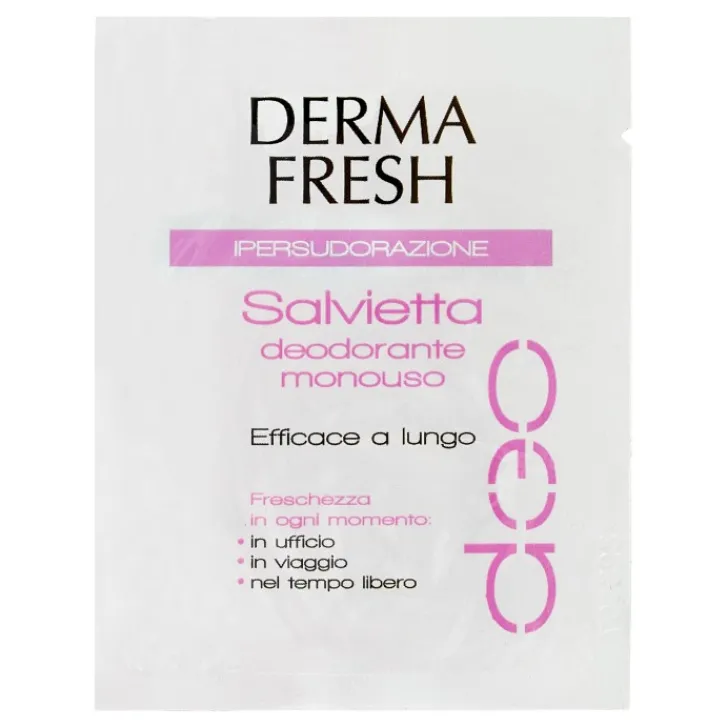 MEDA PHARMA SpA Dermafresh Salviettine Deodoranti Ipersudorazione 10 bustine New