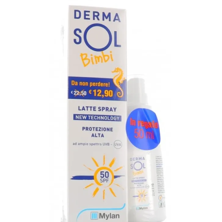 MEDA PHARMA SpA Dermasol Solare New Technology Latte Spray Bambino SPF 50+ Protezione Molto Alta 125 ml Best