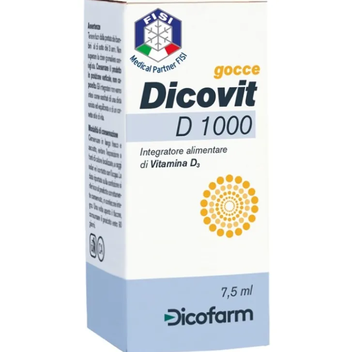 DICOFARM SpA Dicovit D Gocce 7,5 ml - Integratore Vitamina D Outlet