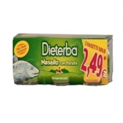 PRINCES ITALIA SpA Dieterba Omogeneizzato Nasello 3 x 80 grammi Clearance