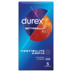 RECKITT BENCKISER Durex Settebello Profilattici Taglia XL 5 pezzi Hot