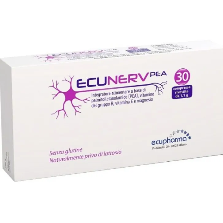 ECUPHARMA Ecunerv Pea 30 compresse - Integratore Benessere Sistema Nervoso