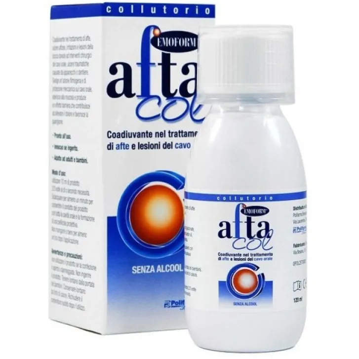 POLIFARMA BENESSERE Srl Emoform Collutorio contro Irritazioni e Lesioni della Bocca 120 ml New