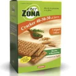 ENERVIT SpA Enervit Enerzona Cracker al Farro 40-30-30 Gusto Rosmarino 7 Minipack New