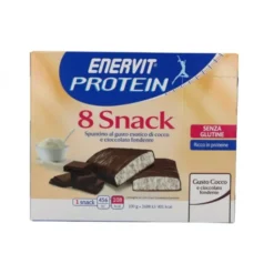 ENERVIT SpA Enervit Protein Snack Cocco Barrette Energetiche 8 pezzi