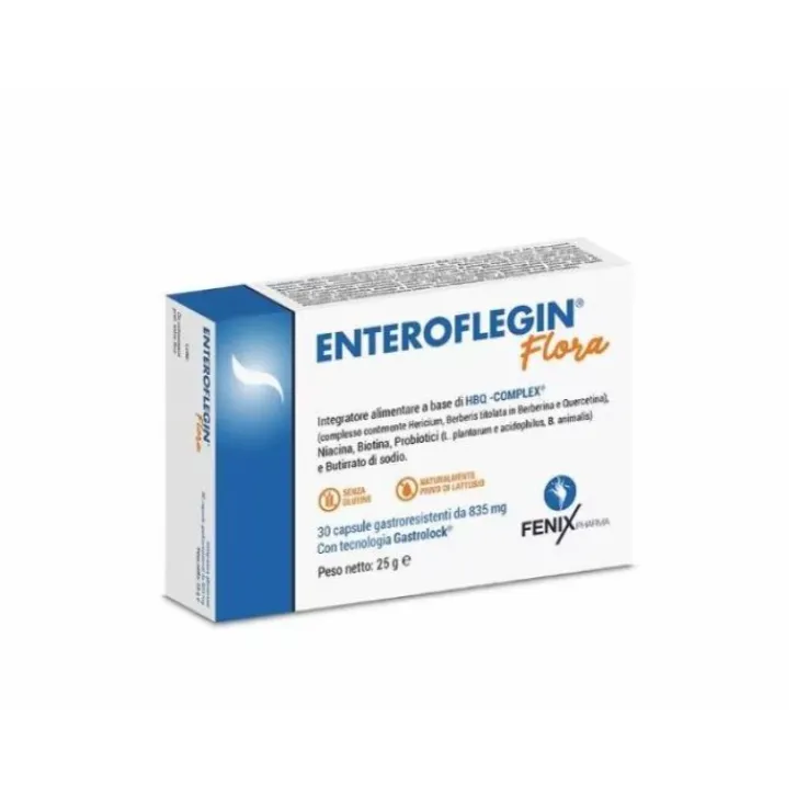 SF GROUP FENIX Enteroflegin Flora 30 capsule - Integratore Benessere Intestino Hot