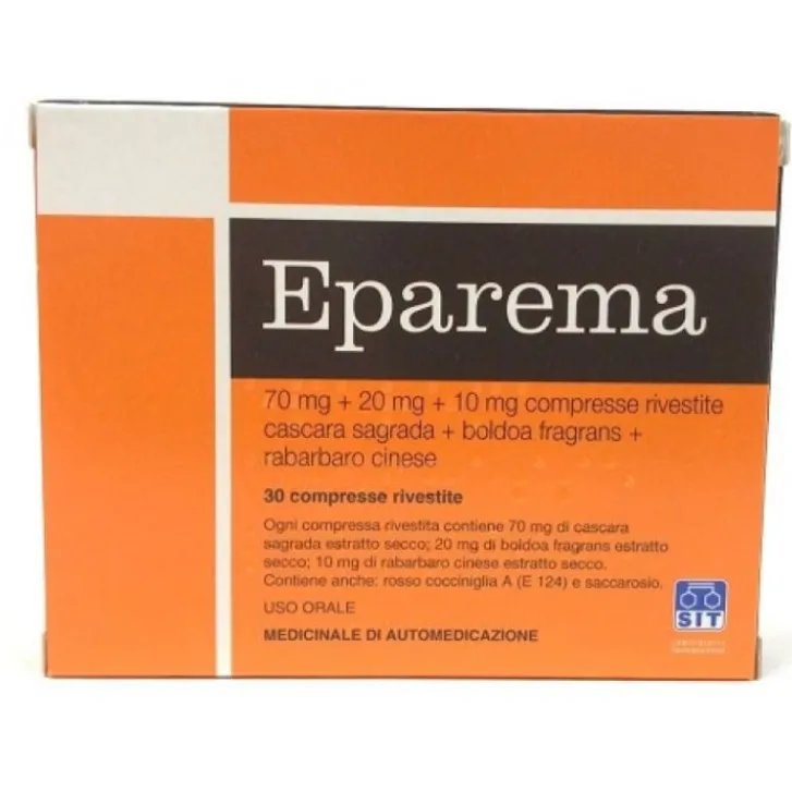 SIT Eparema 70 mg + 20 mg + 10 mg Cascara Boldo Rabarbaro 30 Compresse Rivestite Clearance