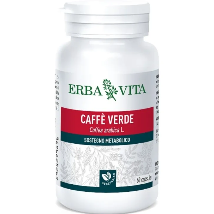 ERBA VITA GROUP SpA Erba Vita Caffe' Verde 60 Capsule - Integratore Metabolismo New
