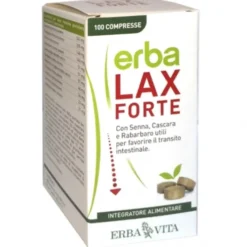 ERBA VITA Erbalax Forte 100 Compresse - Integratore Transito Intestinale Discount