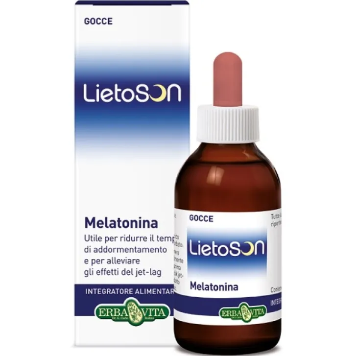 ERBA VITA GROUP SpA Erba Vita Lietoson Melatonina Gocce 30 ml - Integratore Sonno Discount