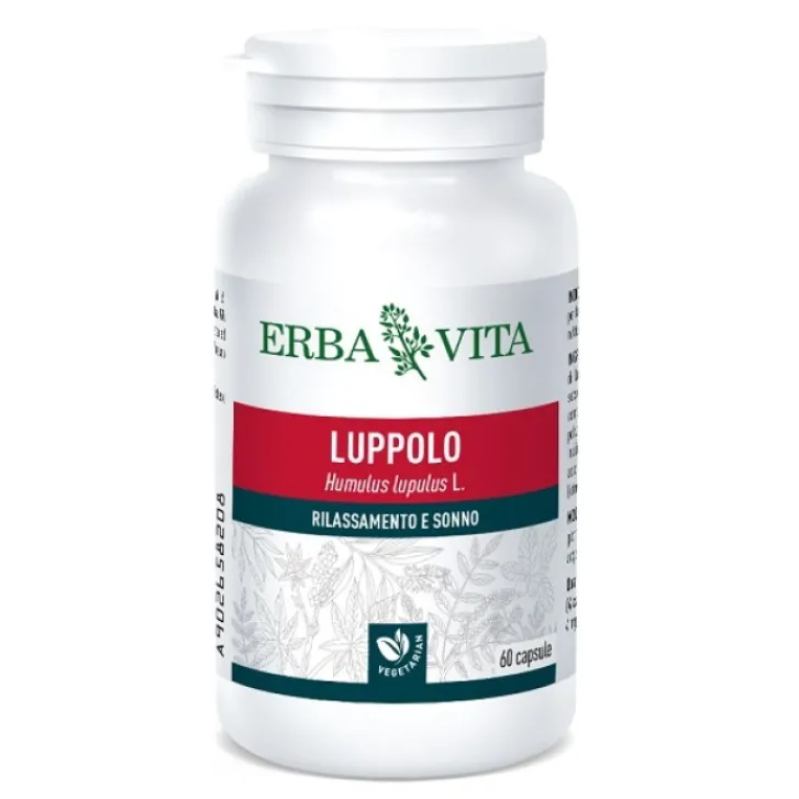 ERBA VITA GROUP SpA Erba Vita Luppolo 60 Capsule - Integratore Rilassante per Sonno Outlet