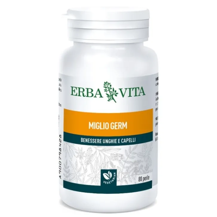 ERBA VITA GROUP SpA Erba Vita Miglio Germ 80 Perle - Integratore Benessere Unghie e Capelli Clearance