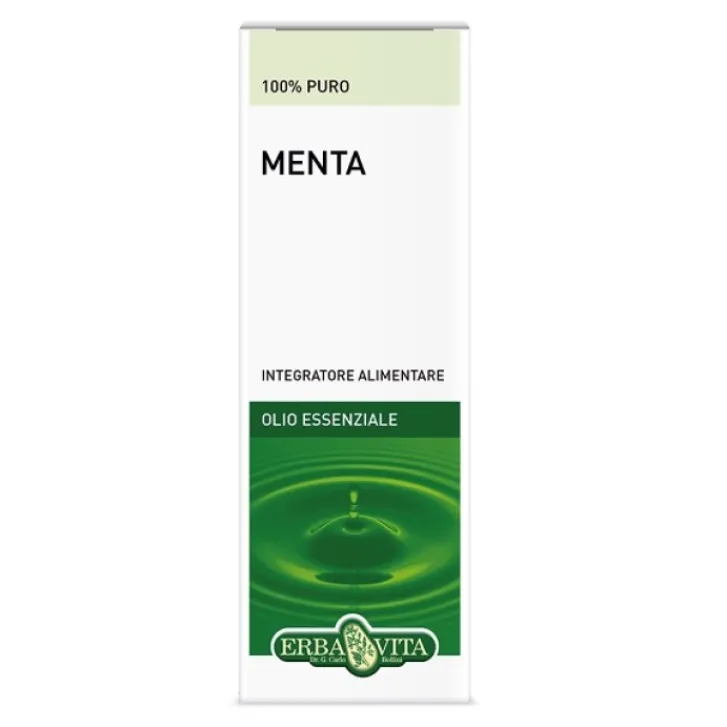 ERBA VITA Olio Essenziale Menta 10 ml - Integratore Digestione e Gas Intestinali