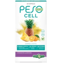 ERBA VITA GROUP SpA Erba Vita Peso Stop Cell Giorno & Notte 60 Capsule - Integratore Anticellulite Clearance