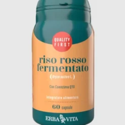 ERBA VITA Erbavita Riso Rosso Fermentato 60 capsule - Integratore Controllo Colesterolo Sale