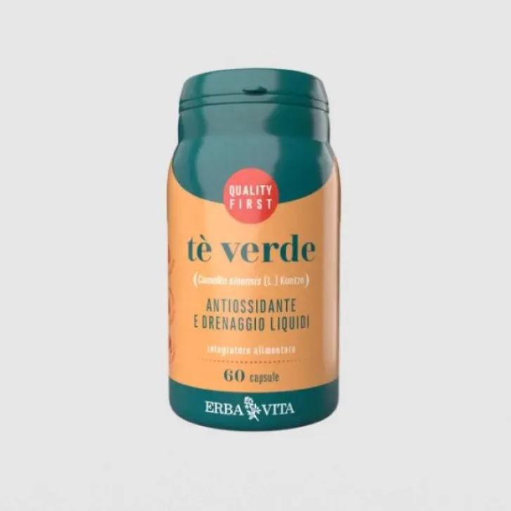 ERBA VITA Tè Verde 60 capsule - Integratore Antiossidante e Drenante Best